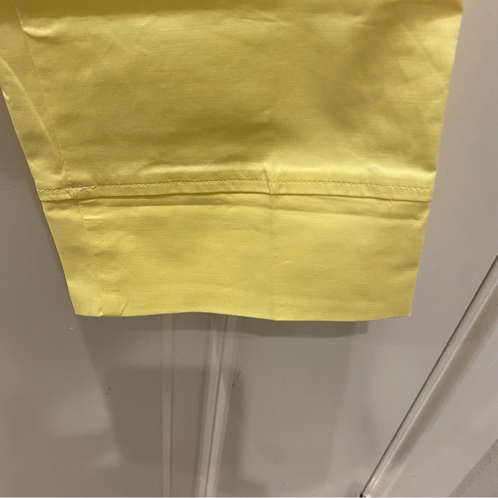 Massimo Dutti Cropped Yellow Pants - Picture 3 of 8